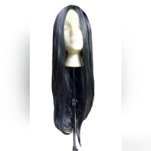 22in Synthetic Black Wig Staight